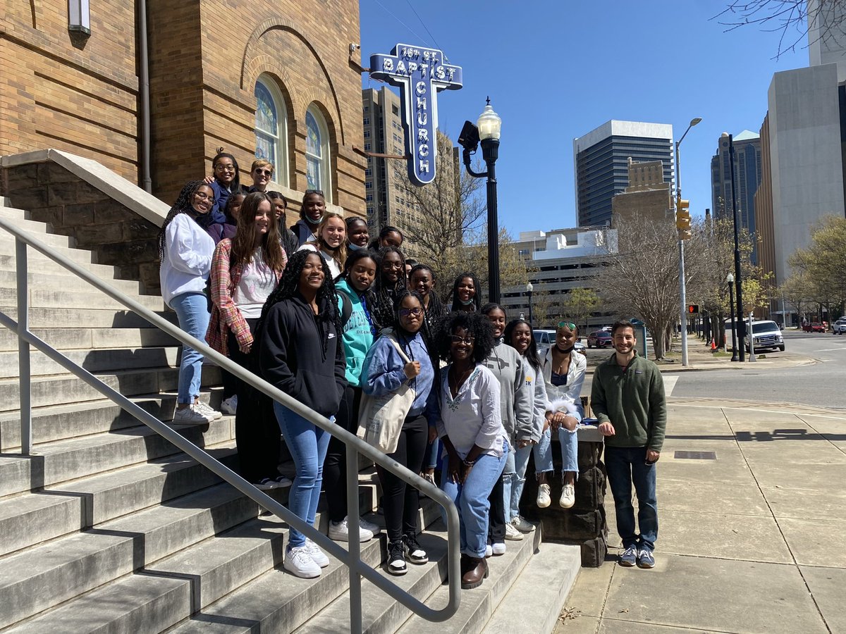 joygprince's tweet photo. Last few stops on our @AgnesIrwin Civil Rights tour: 16th Street Baptist Church in Birmingham, and a few sites in Atlanta—Ebenezer Baptist Church, MLK National Historical Park and the National Center for Human and Civil Rights. It was an eye-opening 7-day tour! https://t.co/XX9FlB9Des