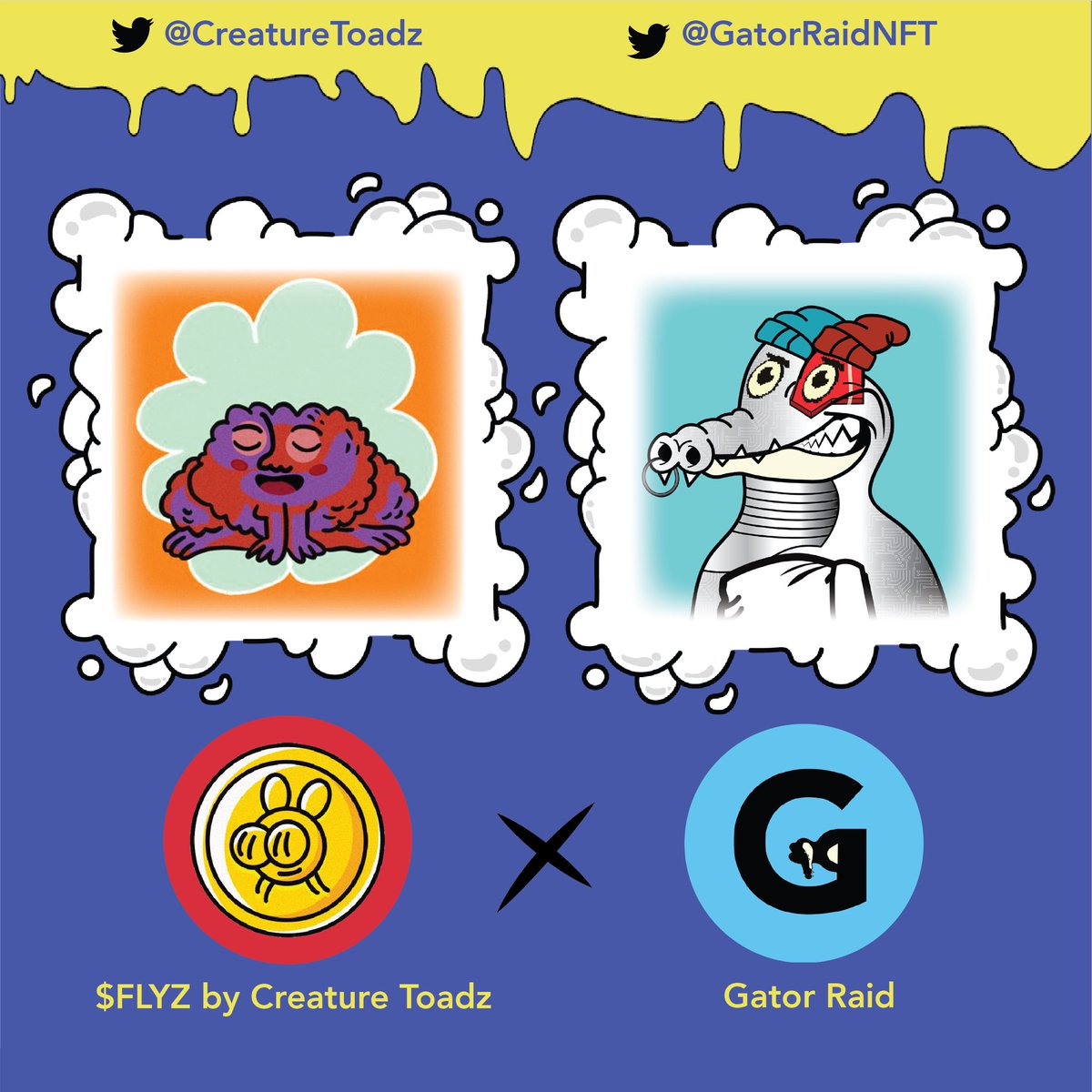 GatorRaid (@gatorraidnft) on Twitter photo GM GATORS πππ
Weβve got some really exciting news for you:
Tuesday (April 5th)
you will be able to STAKE YOUR GATOR IN EXCHANGE FOR FLYZ!!! π
We are now a partner of <a href="/CreatureToadz/">CreatureToadz NFT</a> and the <a href="/DaoSwamp/">SwampDAO (πͺ°,πͺ°)</a> #GATORRAID #LFGATOR GM GATORS πππ
Weβve got some really exciting news for you:
Tuesday (April 5th)
you will be able to STAKE YOUR GATOR IN EXCHANGE FOR FLYZ!!! π
We are now a partner of <a href="/CreatureToadz/">CreatureToadz NFT</a> and the <a href="/DaoSwamp/">SwampDAO (πͺ°,πͺ°)</a> #GATORRAID #LFGATOR