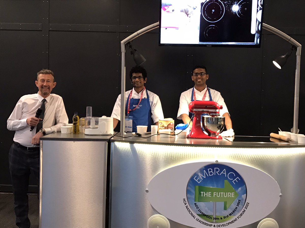 Vadischef's tweet photo. So good to see our current NHS chefs of the year representing  east lancs and @TimothyRadcli11 at the HCA forum this week in Liverpool . Attract invest retain (AIR) breathing new life in our NHS kitchens  @hcashells @mynameisAndyJ @EmmaBro69944322 https://t.co/cDXBOLYT3W