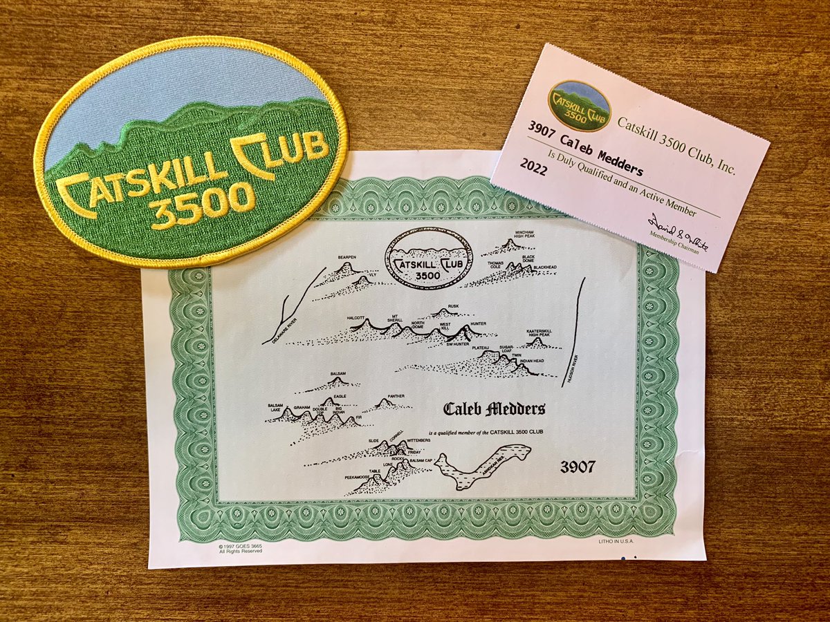 CalebMedders's tweet photo. Officially made it to the Catskill 3500 Club. Hiked all the peaks in the Cats over 3500’. 33 in total, having to do 4 of them twice, once in winter, for a total of 37 ascents. Took me 1.5 years. #catskill3500 https://t.co/iCMRWeACXZ