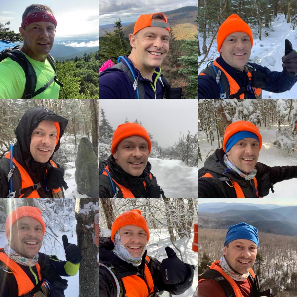 CalebMedders's tweet photo. Officially made it to the Catskill 3500 Club. Hiked all the peaks in the Cats over 3500’. 33 in total, having to do 4 of them twice, once in winter, for a total of 37 ascents. Took me 1.5 years. #catskill3500 https://t.co/iCMRWeACXZ