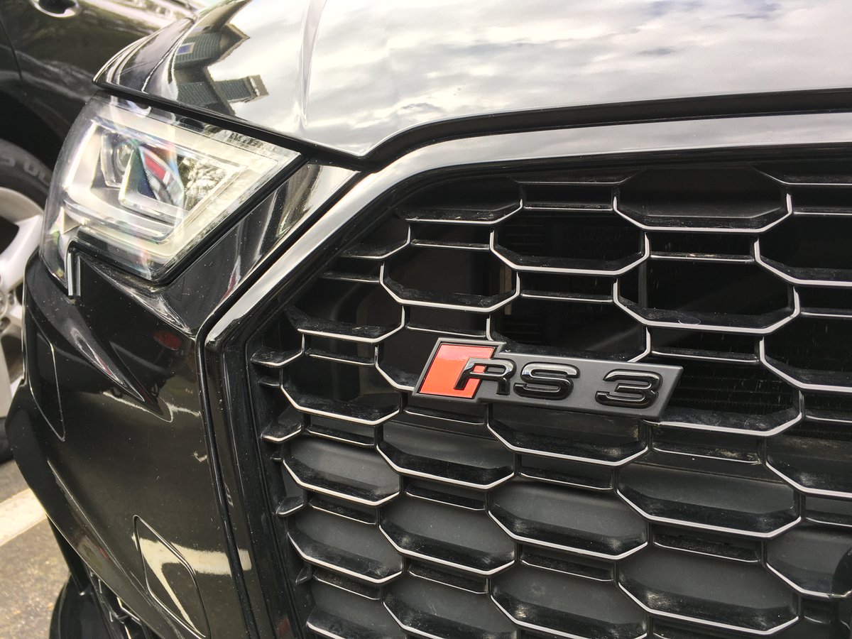 cliffwilkey's tweet photo. Since we needed a second car..... Decided to splurge a little. #Audi #audirs3 #needsawash https://t.co/jSLzTfEFlw