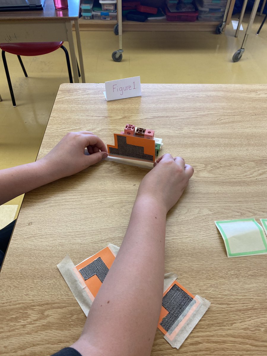 mspepperj's tweet photo. Working hard to crack the 🔒s! Students had to match up the views of 3D figures to determine the combination. https://t.co/xuvLTQsnZM