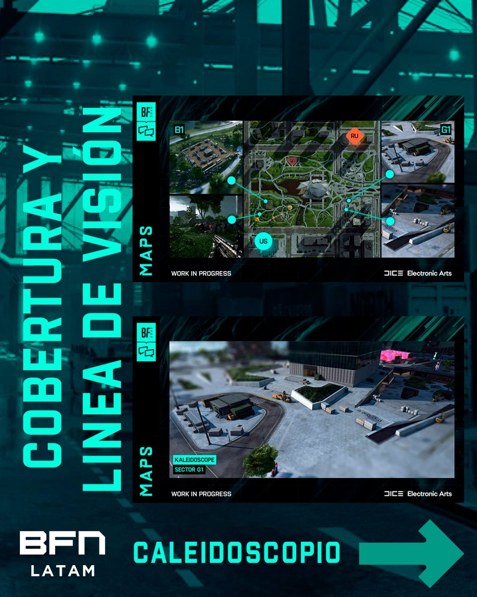 BfnationsLATAM's tweet photo. #Battlefield2042 

Llegará una actualización en este mes de Abril y hay información sobre los MAPAS y sus PRÓXIMOS PASOS.

📌Puntos como Movimiento, Cobertura y línea de visión, Intensidad y Caminos se tocan en esta primera parte.

#BFN #BFNLatam 
#EA #DICE #Respawn 

RT &amp; FV https://t.co/e8EPj9a1Er