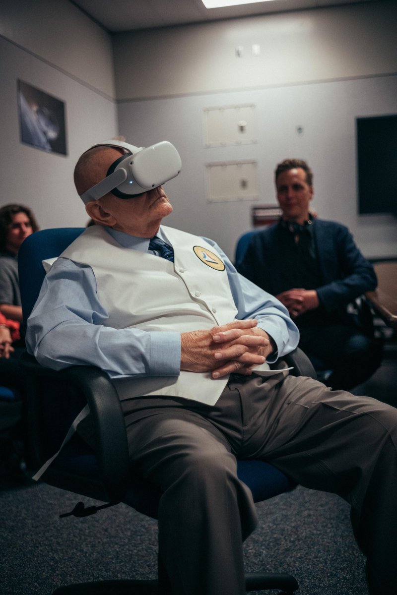 What an honor it was to meet and interview Gene Kranz, 
<a href="/NASA/">NASA</a> Flight Director during the Gemini and Apollo programs.
We had the privilege to take him on a #spacewalk outside the ISS. Enjoy Spacewalkers – the world’s first spacewalk captured in cinematic VR oculus.com/experiences/me…