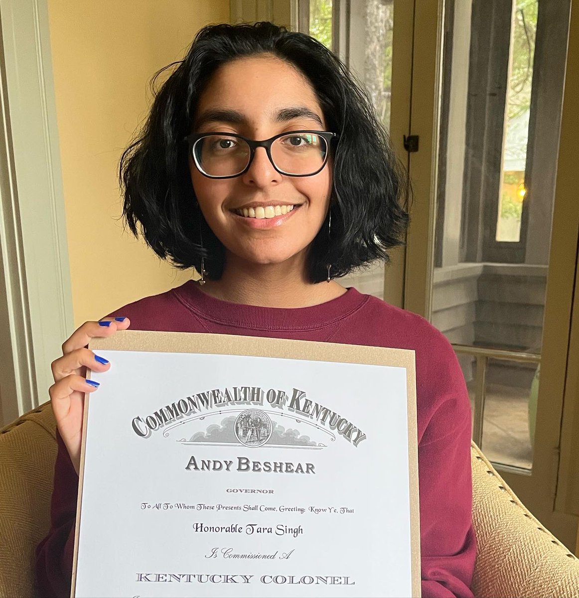 BluegrassLit's tweet photo. Congratulations to Tara for being commissioned as a Kentucky Colonel, the highest title of honor bestowed by the Governor of Kentucky.

Tara also received a citation from the Kentucky State Senate in recognition of her work with the Bluegrass Literacy Project. 💕 https://t.co/70fl3xPtqr