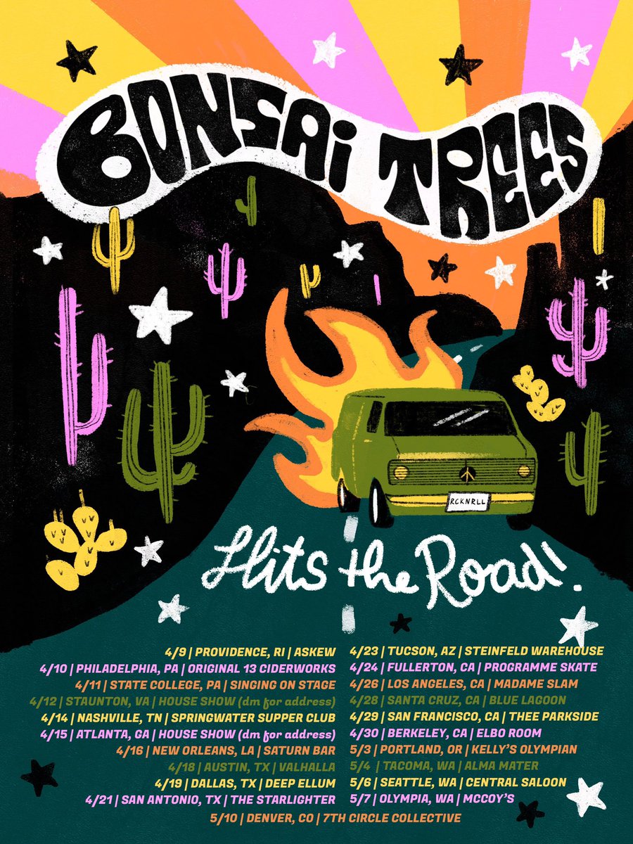 BonsaiTreesBand's tweet photo. Tour starts next week and we just added a NEW SHOW &amp; upgraded some venues!! Yeehaw!! https://t.co/86MXtI9NR4