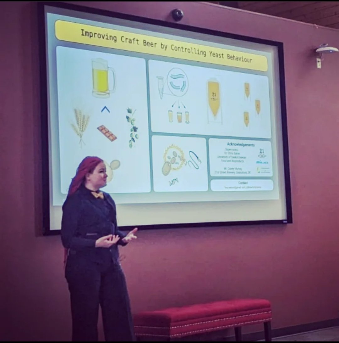 BrewforScience's tweet photo. I presented at the U of S Grad Student Association 3 Minute Thesis competition today! It legit was a joy to share my research with the other graduate students across campus.
#usask #phdchat #agbiousask #3MT https://t.co/TZSDCfgWak