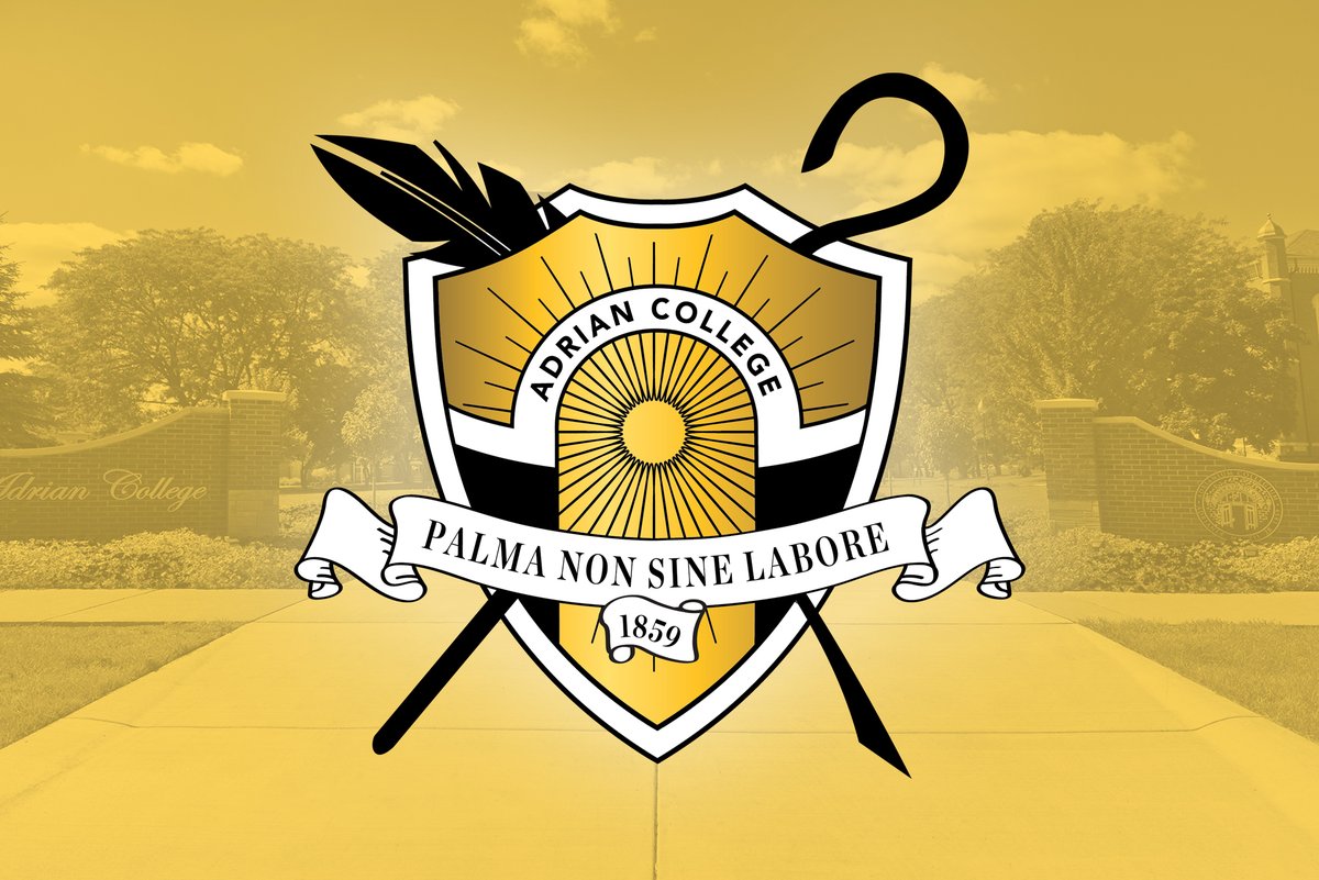 AdrianCollege's tweet photo. A new official logo was presented during the annual State of the College Address. “Palma Non Sine Labore,” a Latin phrase meaning, “No Victory Without Work,” was the motto of AC’s Class of 1887. The College believes the motto is also fitting for today.
https://t.co/eC6Fek7Jhl https://t.co/VYLmkbpReo