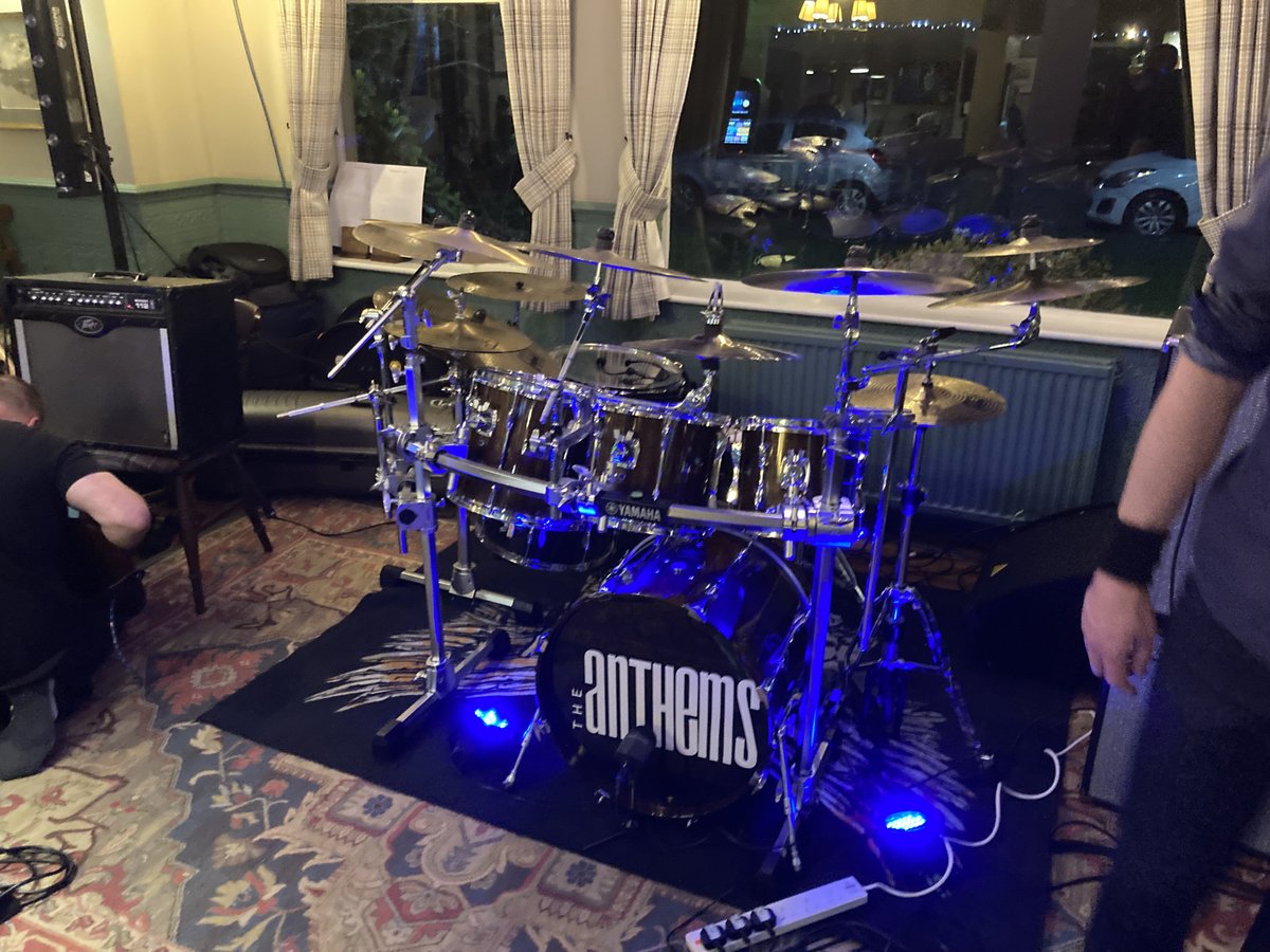 AnthemsCovers's tweet photo. All set up at The Bedes Lea - still time to join us if you want a fun evening out tonight! Kick off t-minus 30 minutes! https://t.co/ZD6mOE4NoN