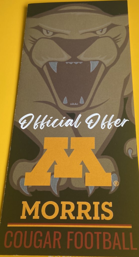 HaydenPietsch72's tweet photo. After a great visit today at the University of Minnesota Morris I am extremely excited to have received my second football offer! Thank you @UMMFootball @CoachKBurke3 https://t.co/DSJtizWAQb