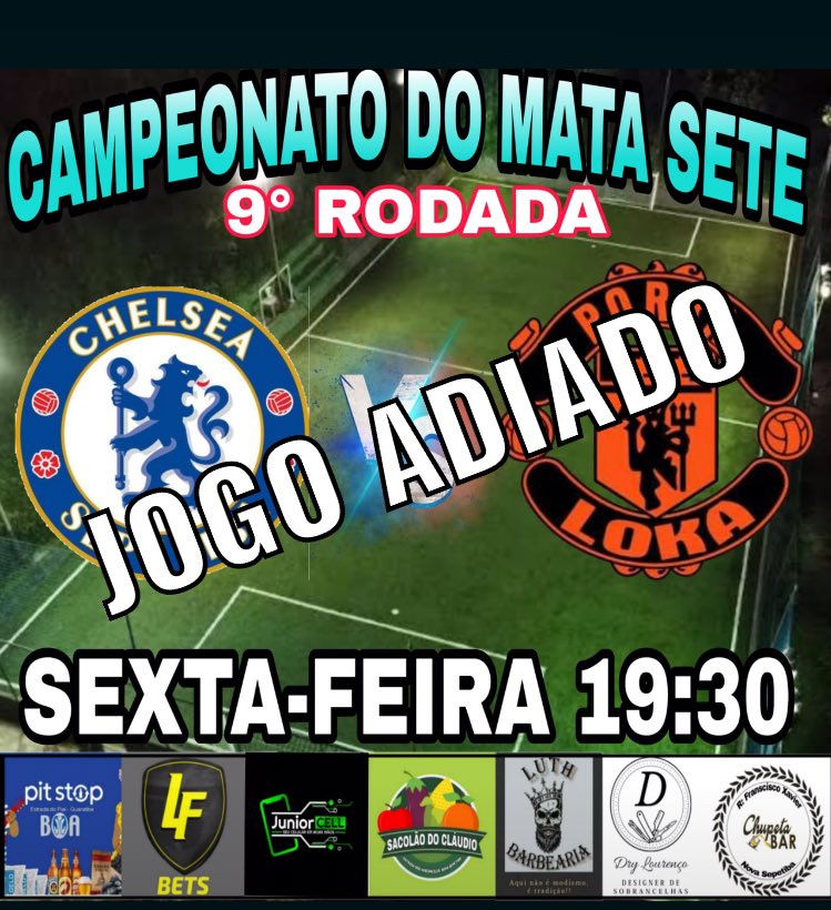 ChelseaSepetiba's tweet photo. JOGO ADIADO DA 9• RODADA 👎🏽 https://t.co/mcypny0l3V