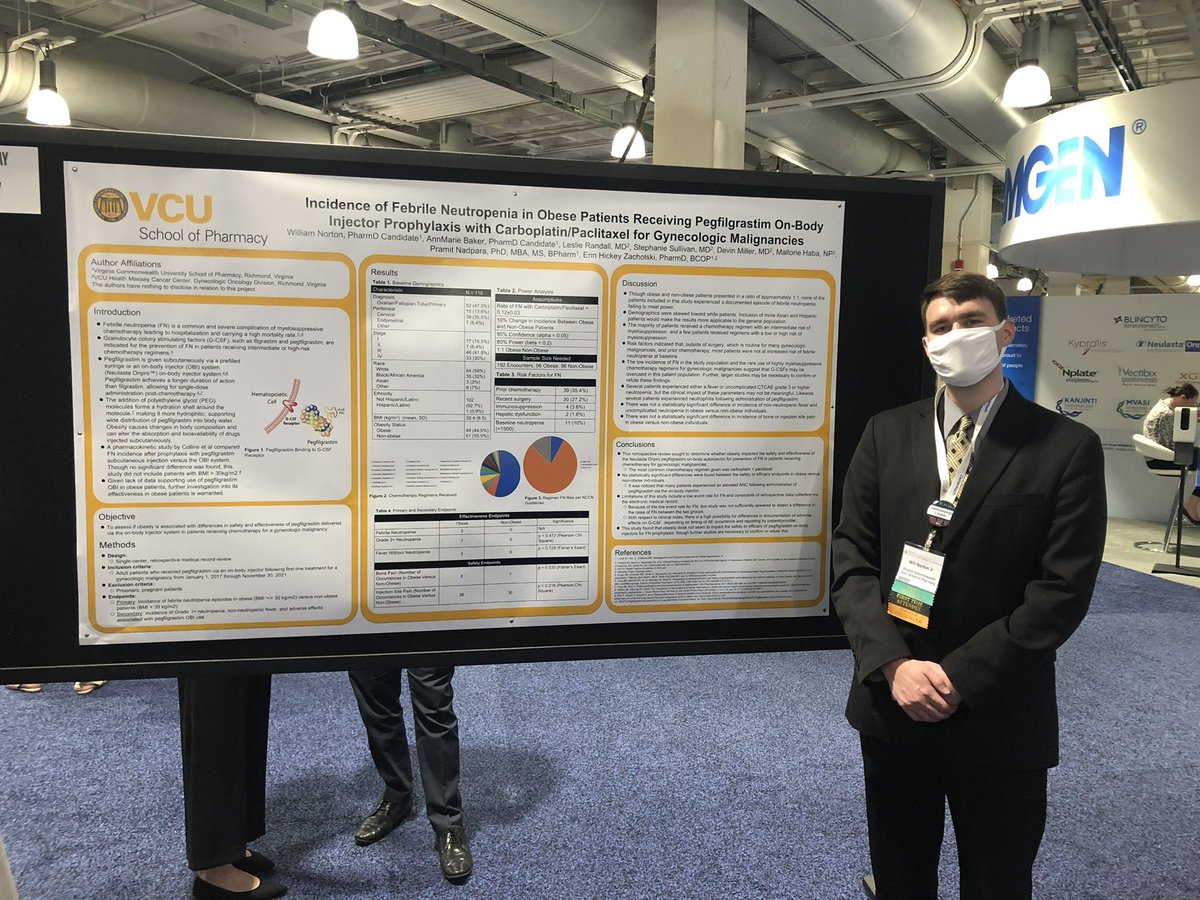 Have you seen the <a href="/VCUPharmacy/">VCU School of Pharmacy</a> student cohort at #HOPA2022? EIGHT #oncopharm interested students are here in Boston learning from the best! The future of oncology pharmacy is bright!!! 

Will Norton (P3) and Allee Cox (P4) at their posters!