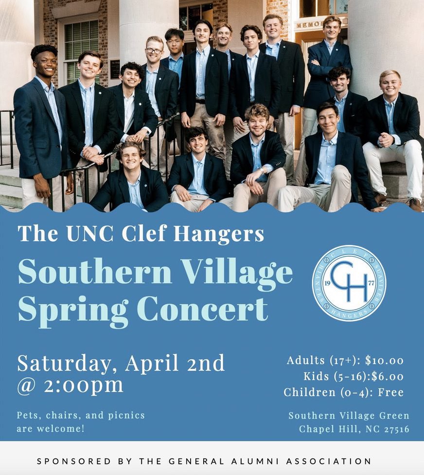 SouthernVillage's tweet photo. Happening tomorrow on the Southern Village Green! Purchase tickets today!
https://t.co/ZeVWl0SDkP #southernvillage #chapelhill #clefhangers #unc https://t.co/HYqPczk6dC