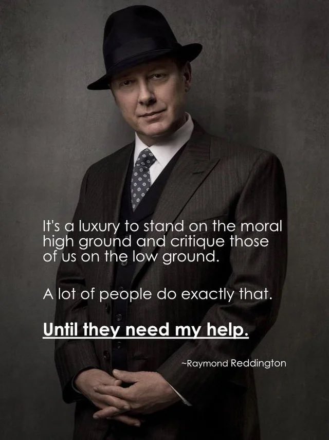 BumblyBee8's tweet photo. #theblacklist 9x14 #Panabaker asks for help. It always comes back to this:
#reddington #jamesspader
(Cred to the person who made it = not me.) https://t.co/2quZHJQznP