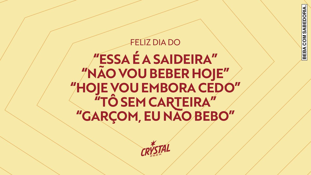 Cerveja_Crystal's tweet photo. Dia da Mentira é dia de quem já soltou alguma dessas no bar... pode ser até você aí, viu? #BebaComSabedoria https://t.co/5RqntKXHfa