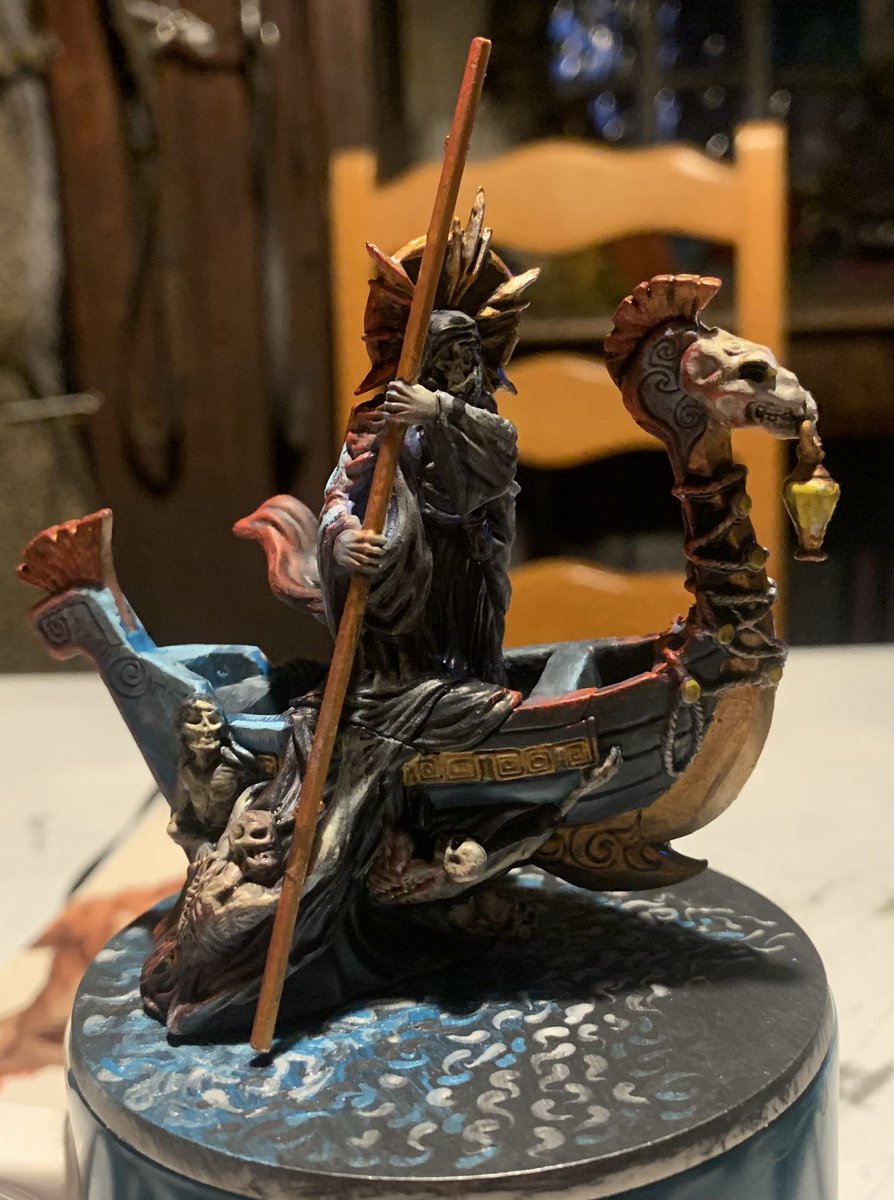 NavajoBirdsong's tweet photo. #MassiveDarkness2 #RoamingMonster #Boss #Charon #painting https://t.co/qaOljPyFby