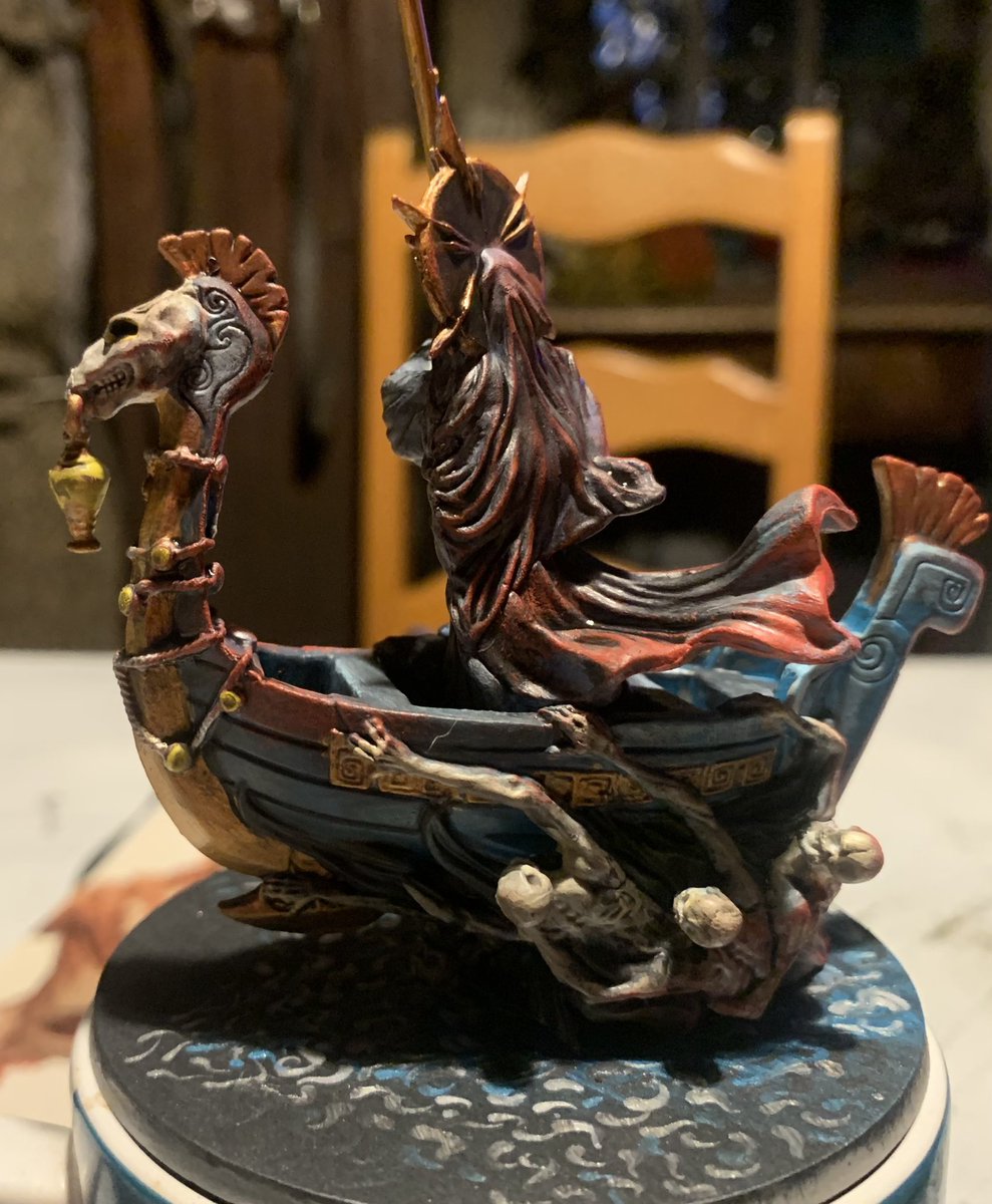NavajoBirdsong's tweet photo. #MassiveDarkness2 #RoamingMonster #Boss #Charon #painting https://t.co/qaOljPyFby