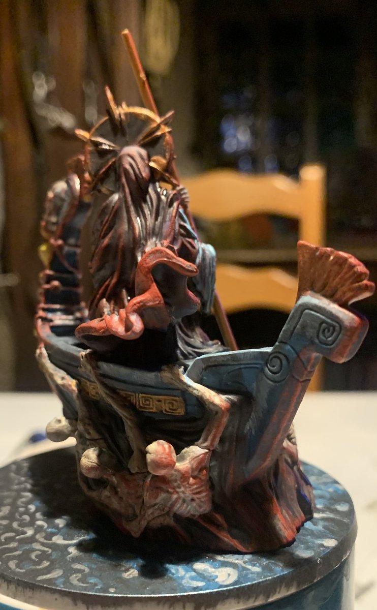 NavajoBirdsong's tweet photo. #MassiveDarkness2 #RoamingMonster #Boss #Charon #painting https://t.co/qaOljPyFby