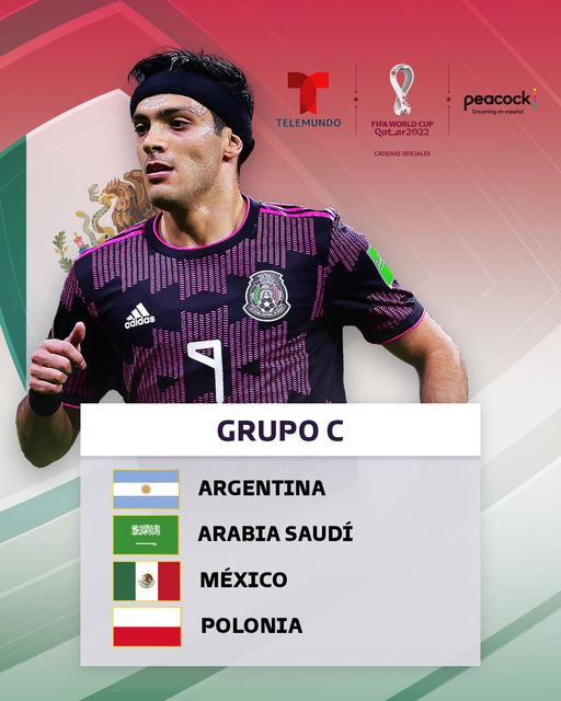 Telemundobalc's tweet photo. 🤩 ¡MÉXICO TIENE RIVALES!
🇲🇽 ¿Crees que logre superarlos para llegar al deseado quinto partido?
📺 Telemundo la casa de la Copa Mundial de la FIFA #Catar2022
#SorteoEnTelemundo #MundialTelemundo #ElMundialLoEsTodo https://t.co/urOfZF3hWF