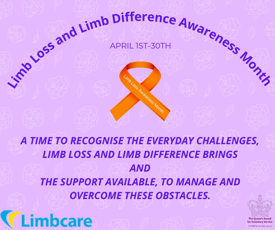 Limbcare supports this important awareness month
#Limbcare #limbloss #limblossawareness #limbdifference #limbdifferenceawareness #limblosslimbdifferenceawarenessmonth #awareness #support