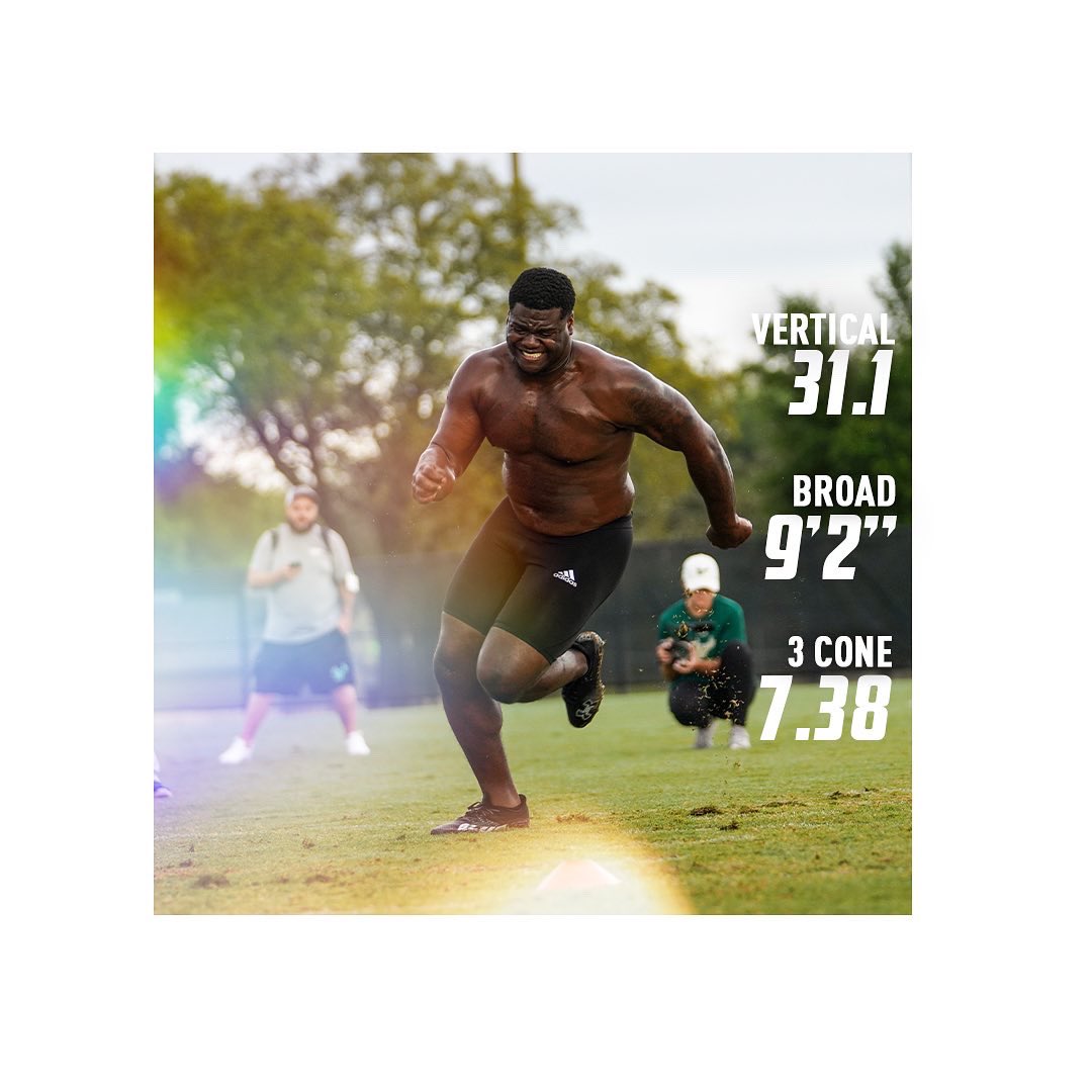 USFFootball's tweet photo. One step closer. 🤘 

#USFProDay https://t.co/5dnNpq3z32