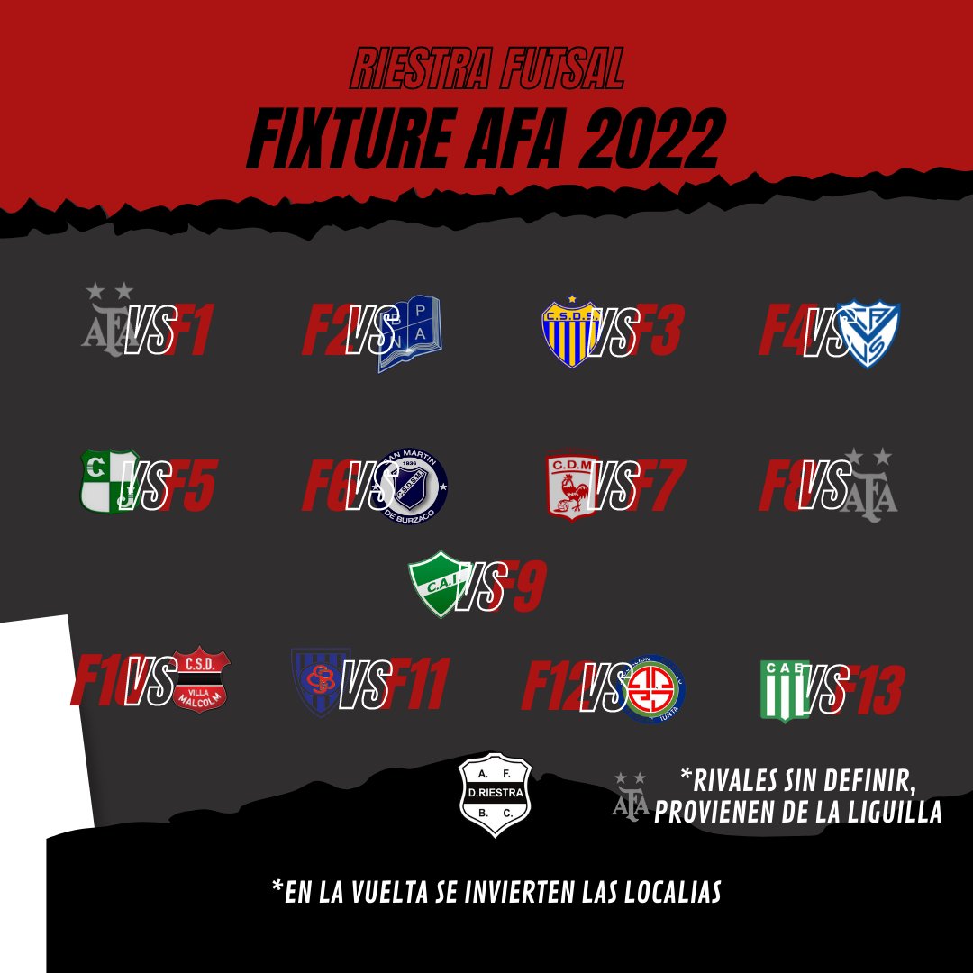 Se viene un nuevo torneo y se renuevan las esperanzas.
#VamosMalevos 
#RiestraFutsal