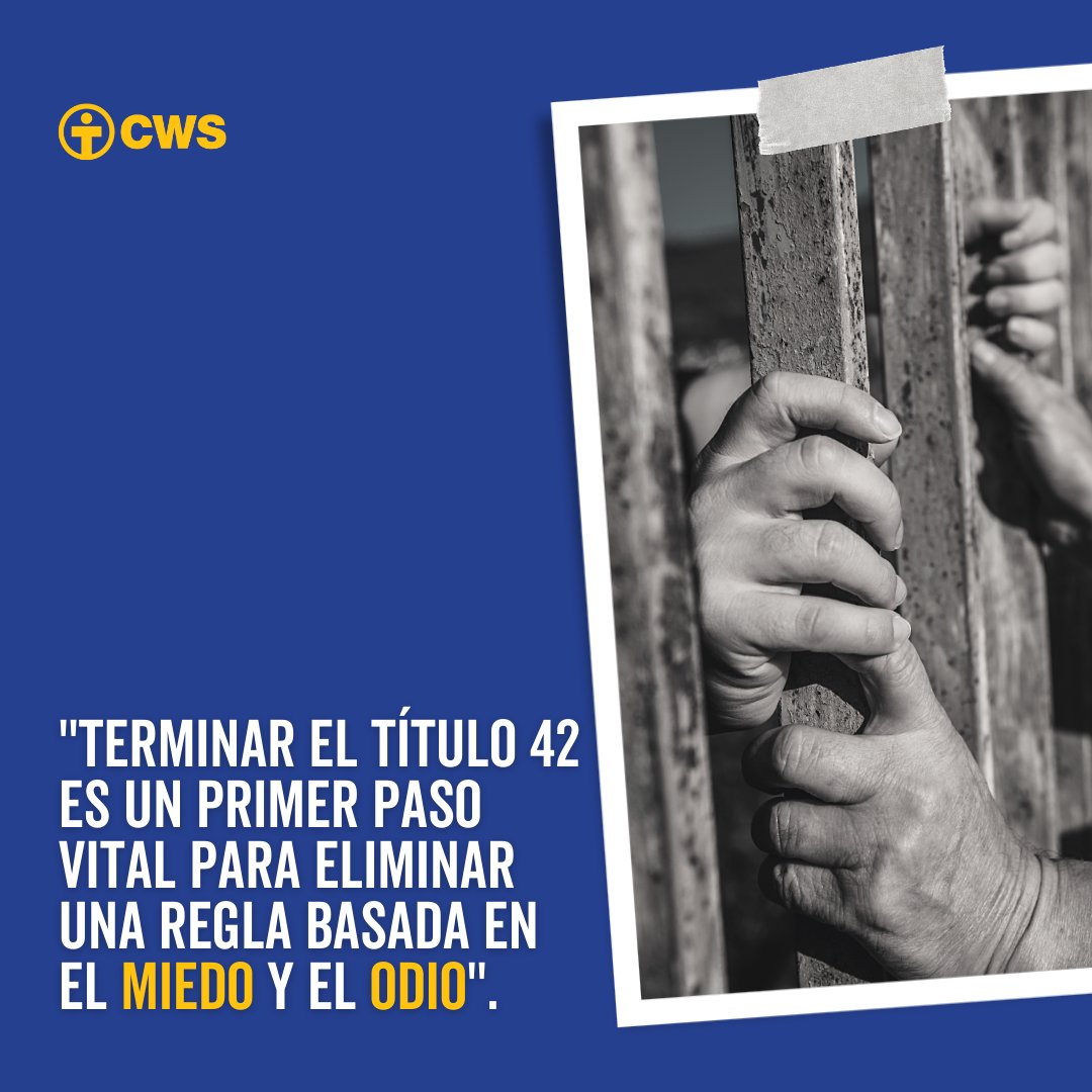 cwslac's tweet photo. 🛑Hoy, la administración del presidente de los Estados Unidos, Joe Biden, anunció sus planes para poner fin al #Título42, política que ha expulsado injustamente a más de 1,7 millones de personas de este país. #Title42
📃Lee la declaración de @CWS_global ⬇️
https://t.co/BXXLIjw8eH https://t.co/JlJaWtubt8