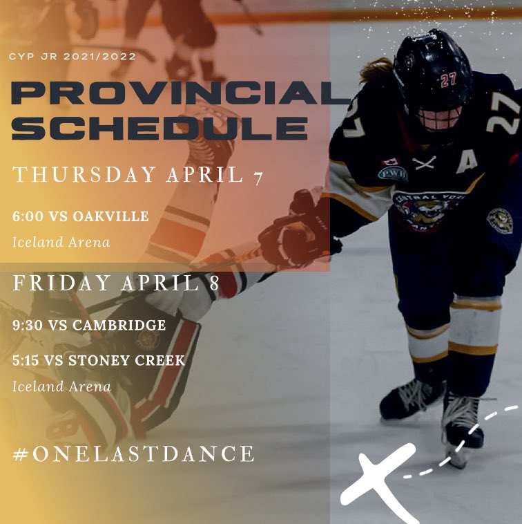 it’s almost time.

the panthers are looking to cap off their already historic season with some hardware at provincials.

follow along on instagram and Twitter for updates 🤝

#eliteamateurhockey #GoPanthers #OneLastDance