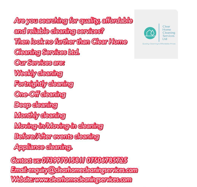 Clear home cleaning services (@CHCSerivces) / Posts / X
