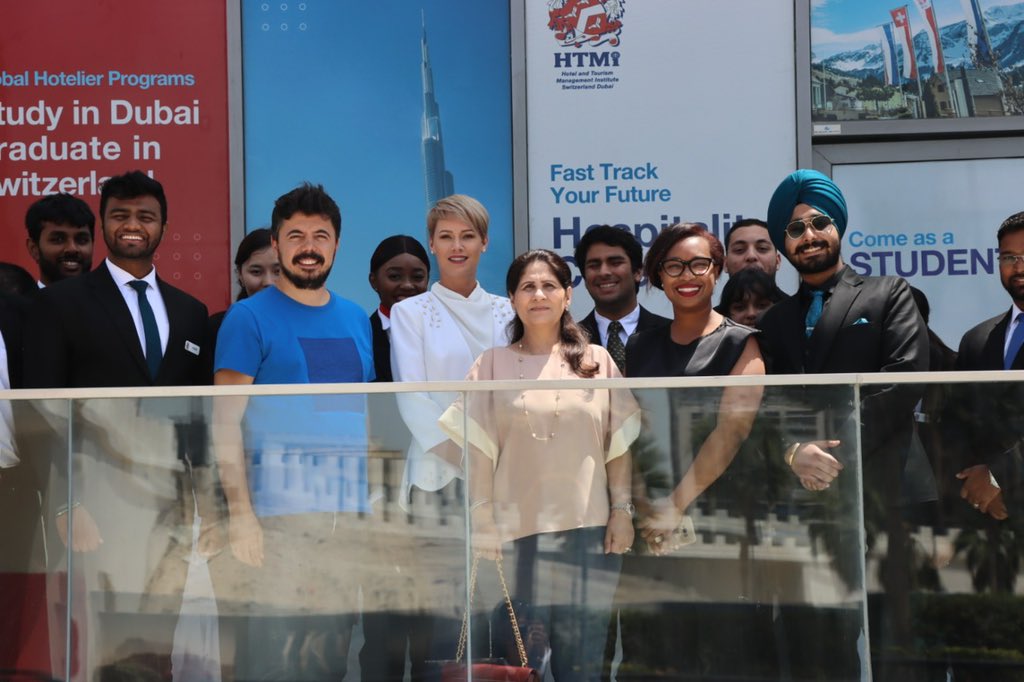 ArivaCoin's tweet photo. ARIVA and WTFI today had the pleasure to visit and be hosted at HTMi Switzerland Dubai Campus. Where students were able to engage in a #roundtable discussion about #crypto and #blockchain in travel and #hospitality industry. 
 #tourism #blockchain #students #futureofhospitality https://t.co/WBlt1X4FN3