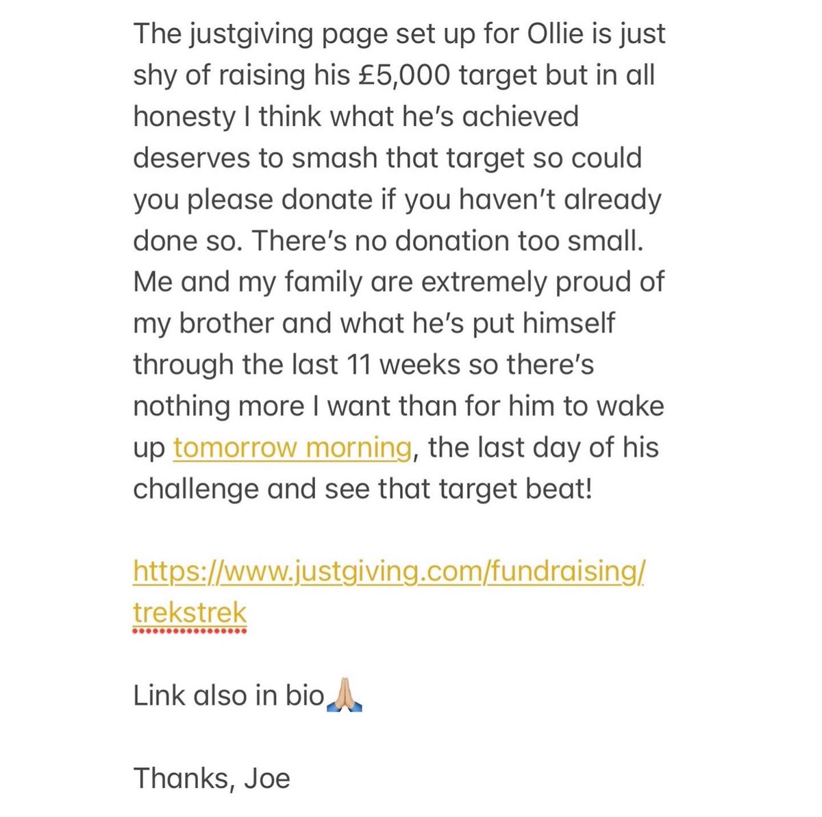 Joe Treviso tweet media