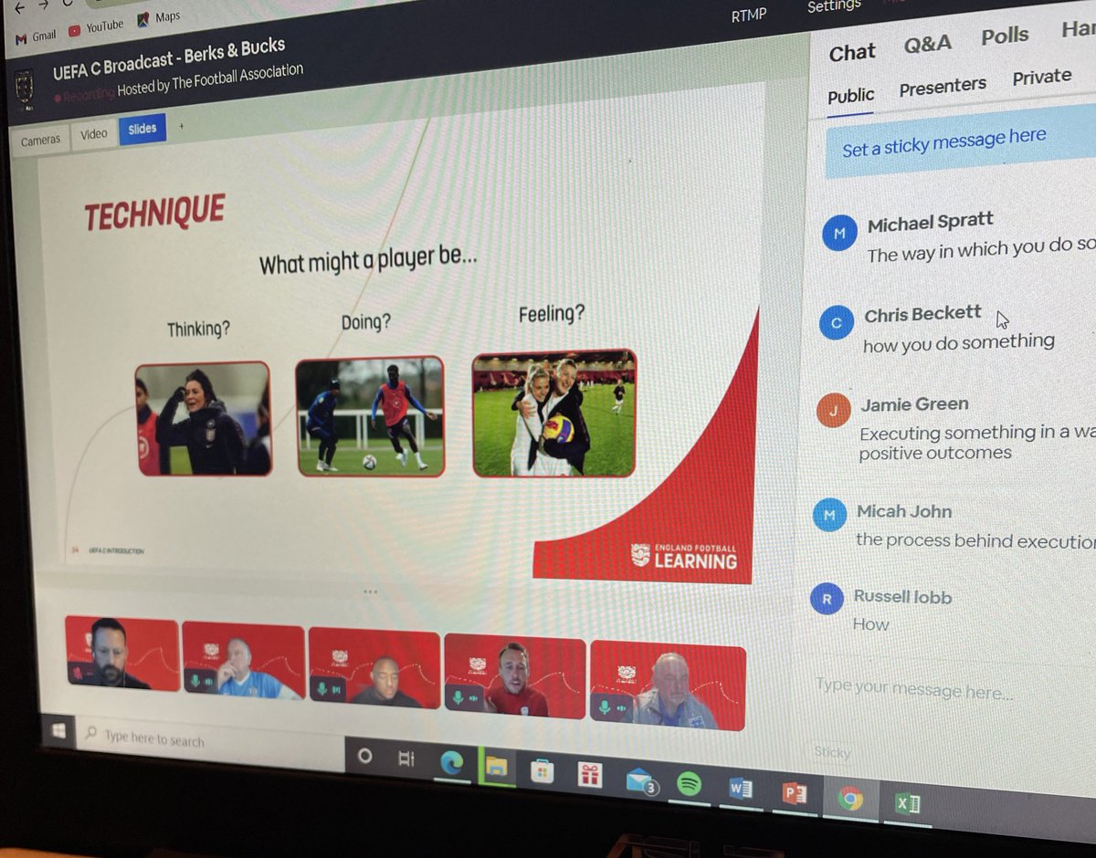 adamski110's tweet photo. We have lift off! ๐ฅ๐๐ฅ
Our first @EnglandLearning UEFA C Broadcastโฆdone! โ
Top work Whiff, @kevinE1908, @CoachDents & @CBerry12345
On the the practical next week! โฝ๏ธ
#UEFAC #CoachDevelopers #Learning https://t.co/5jF5EMk6Nk