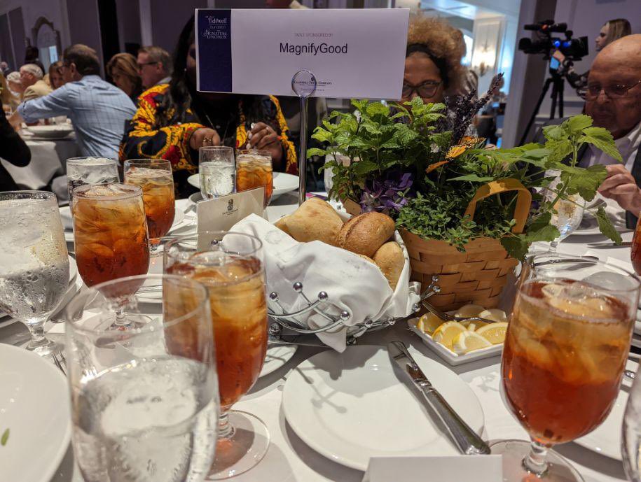MagnifyGood's tweet photo. Honored to attend Tidewell Foundation’s 13th Annual Signature Luncheon benefiting @tidewellhospice today. Henry Winkler had us laughing and it was great to see so many gathered in support of the incredible care and services Tidewell provides to the region. #MagnifyGood #client https://t.co/cTMZE1fcQr