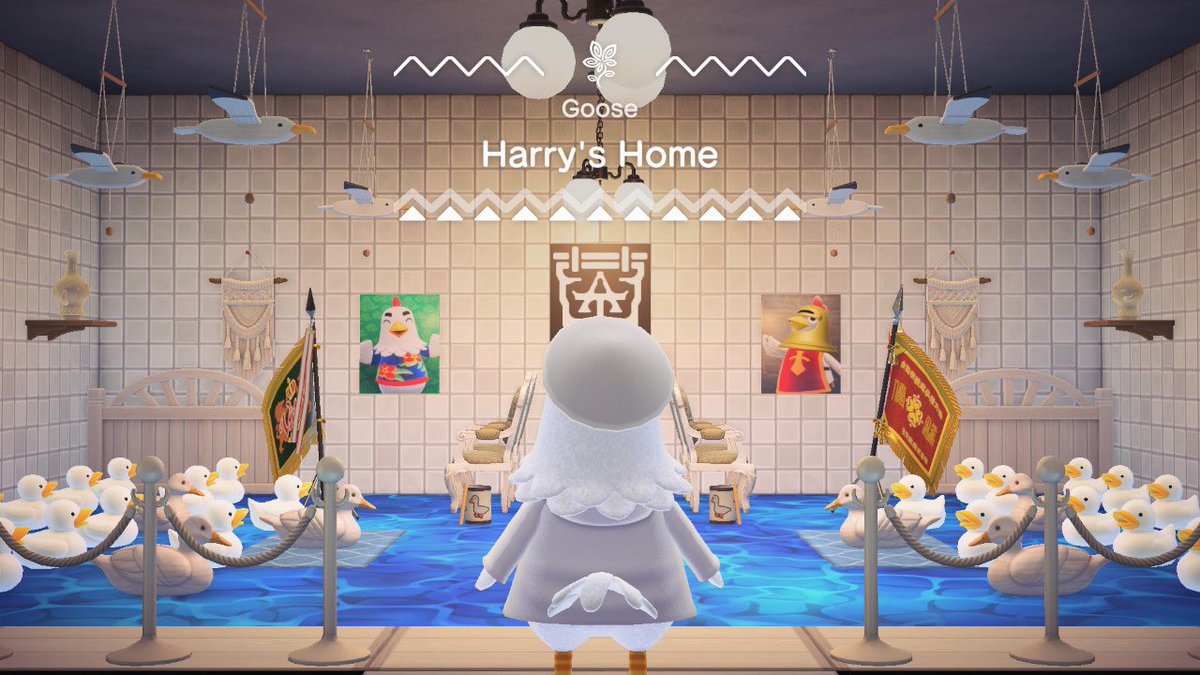KarmaDash's tweet photo. Completing my @adventuretavern Animal Crossing set, this one is for @HarryTheWriter1 ❤️ thanks for one-shot, and the geese 😏 https://t.co/Bp4HluoWRO