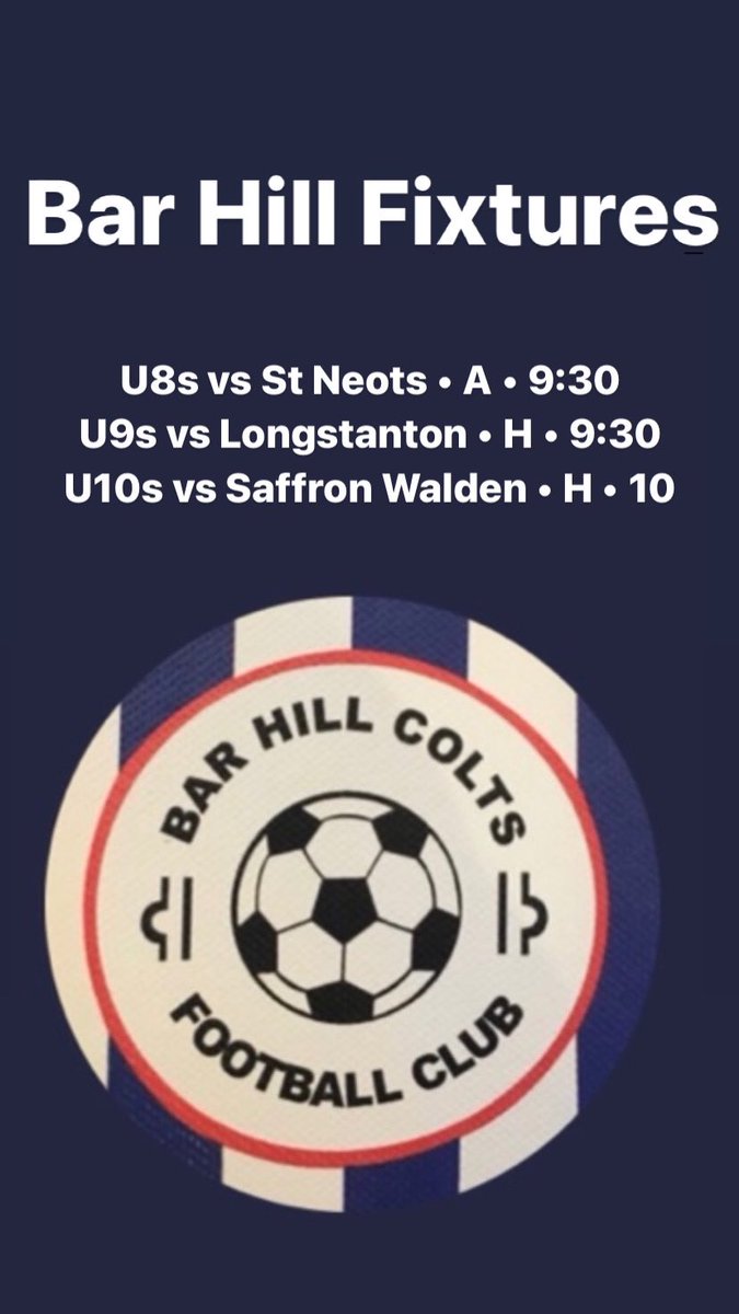 Bar Hill Colts FC (@barhillcoltsfc) on Twitter photo 