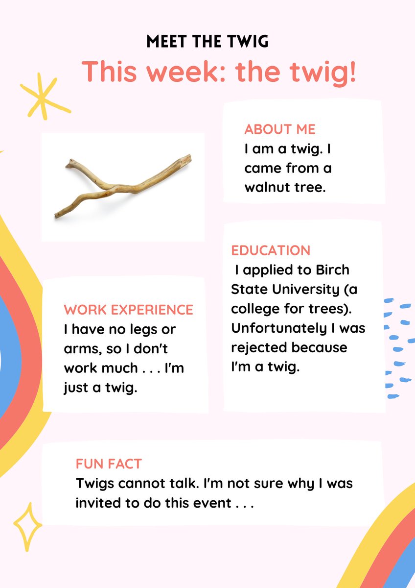 PGLib's tweet photo. And stay tuned for more information about our replacement for ‘Meet the Author,’ ‘Meet the Twig!’ We’re still working out logistics for this, for obvious reasons—the twig is very famous and busy. (5/6) https://t.co/e1CuRO020N