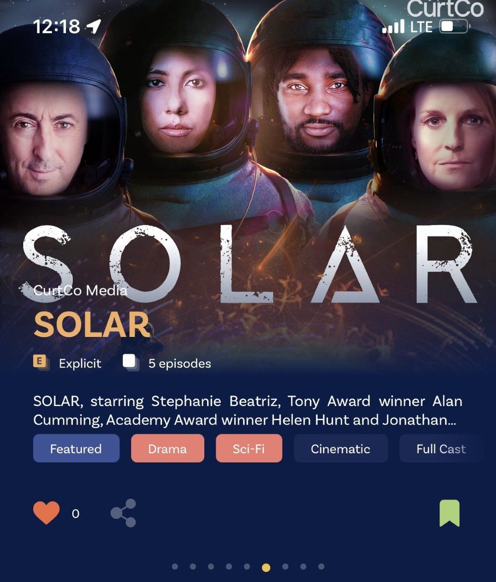 SolarthePodcast's tweet photo. THANK YOU @apollopods for the great feature and for helping us share #SolarThePodcast, our brand NEW sci-fi #audiodrama🎧🤩
Listen to SOLAR on the #ApolloPodcasts App and check out our feature here💫:
https://t.co/2SJ9gtDjFQ
#scifi #scifinews #scifiscripted #featuredpodcast https://t.co/zOjOzbDSd3