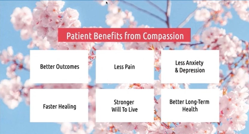 JeromeLabatCTO's tweet photo. “They are dedicating their lives to improving the pain of others.” 

Thank you to @patientleecares for sharing the overwhelming task caregivers face and the important role of compassion in healthcare. Loving this speaker series so far @NasimAfsarMD! https://t.co/LPF2tP7PwZ