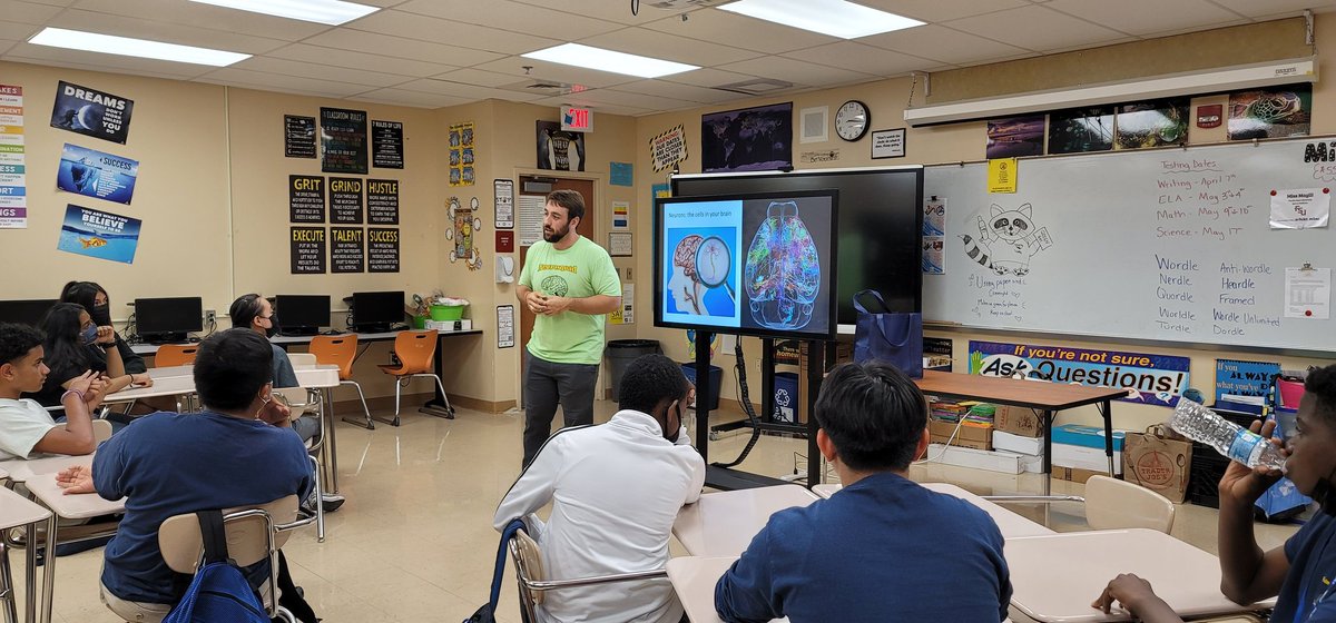 Today <a href="/palmspringsms/">Palm Springs Middle</a> Int/Adv STEM had a great workshop with @program_ascend !  Brains worked as we learned how the brain is working! Neurons fired as we demo'd neurons firing! Fantastic Friday!
#mobileminds
#ascendneuro
<a href="/PBCSTEM/">PBC STEM Learning Ecosystem</a> 
<a href="/pamelamac1908/">Dr. Pamela McDonnough</a> 
<a href="/PBCSDScience/">PBCSD Science</a> 
<a href="/STEMagillPSMS/">Heather Magill</a>