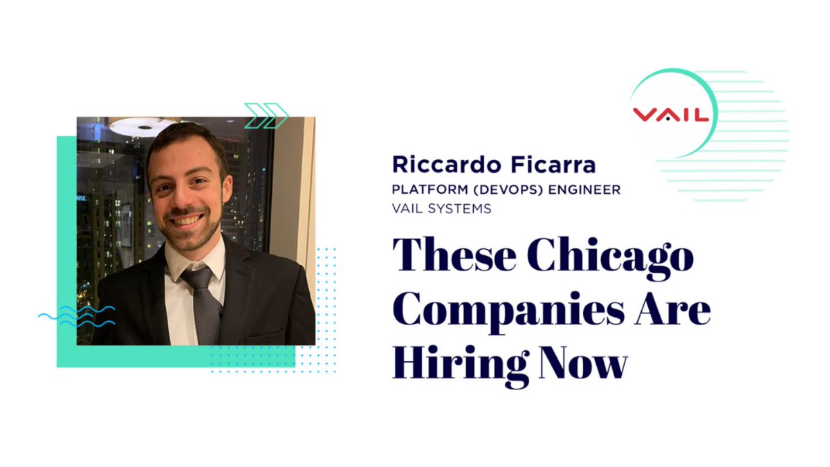 Vail Systems, Inc. (@vailsystems) on Twitter photo Wondering what it’s like to work at <a href="/VailSystems/">Vail Systems, Inc.</a>? <a href="/BuiltInChicago/">Built In Chicago</a> interviewed our Platform (DevOps) Engineer, Riccardo Ficarra, to get his take on what it’s been like to be a part of the company: bit.ly/3Nz6WBh
#hiring #chicagotech #devops Wondering what it’s like to work at <a href="/VailSystems/">Vail Systems, Inc.</a>? <a href="/BuiltInChicago/">Built In Chicago</a> interviewed our Platform (DevOps) Engineer, Riccardo Ficarra, to get his take on what it’s been like to be a part of the company: bit.ly/3Nz6WBh
#hiring #chicagotech #devops