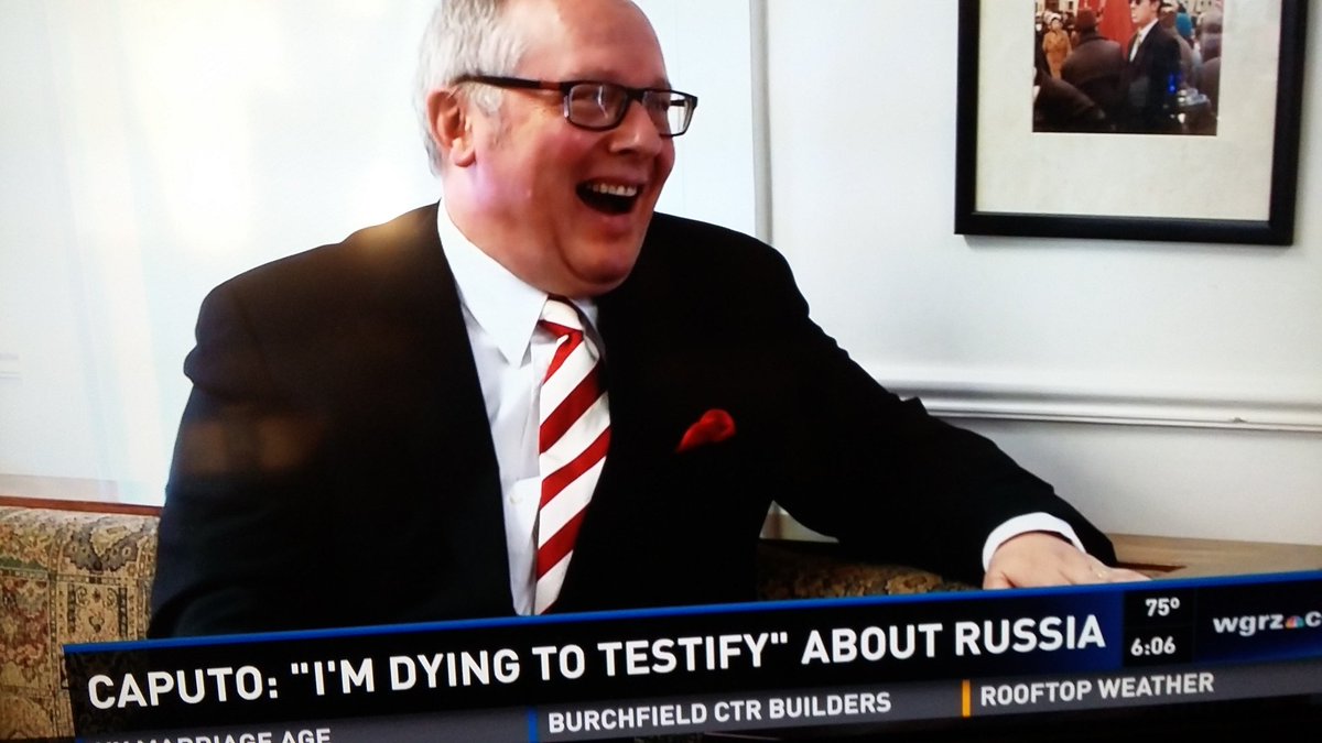 teresab06264778's tweet photo. #MichaelCaputo really shaking scared laughter when he was questioned about his former hometown #Russia https://t.co/OuKQTzHMVr