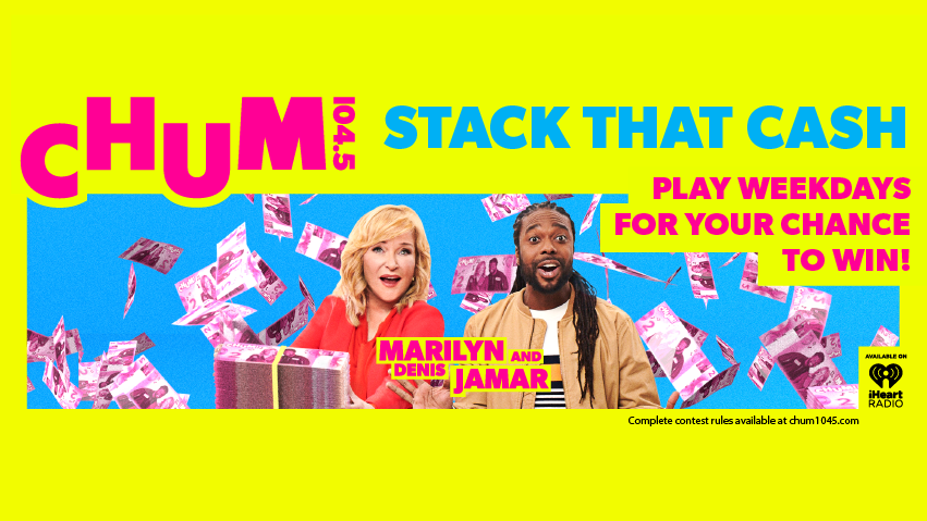 Chum1045's tweet image. The biggest STACK we've had so far on #StackThatCash is William!! He's currently at $3,500 and could make that $4,000 @ 4PM?!?! BUT if YOU call back, you can start your own winning streak!! Find out what happens in minutes!! 416 870 1045 ~@meredithshaw