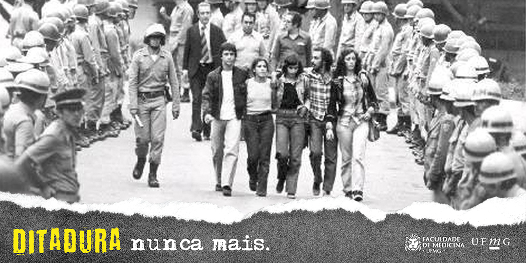 #DitaduraNuncaMais 
Reveja a galeria de registros fotográficos de episódios simbólicos do período da ditadura militar - como o III ENE -, que mostram a resistência do movimento estudantil (<a href="/daab_ufmg/">DAAB</a>) na Faculdade de Medicina da UFMG: bit.ly/3Du8Cr6