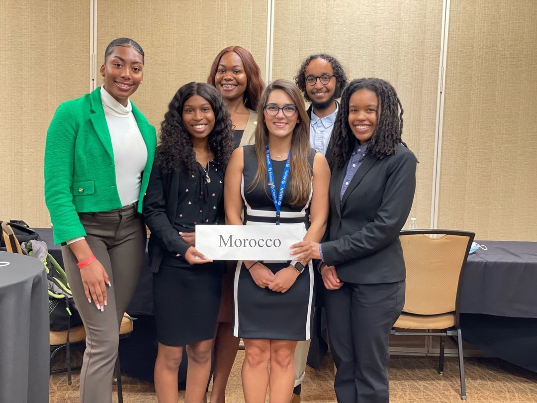 Very proud of our Model UN team (Maya Weaver, Kimora Reaves, Saleban Gabure, Desirai Jones, and Camille Haskins), who represented Morocco at the <a href="/SRMUN/">SRMUN</a> conference in Charlotte last week.