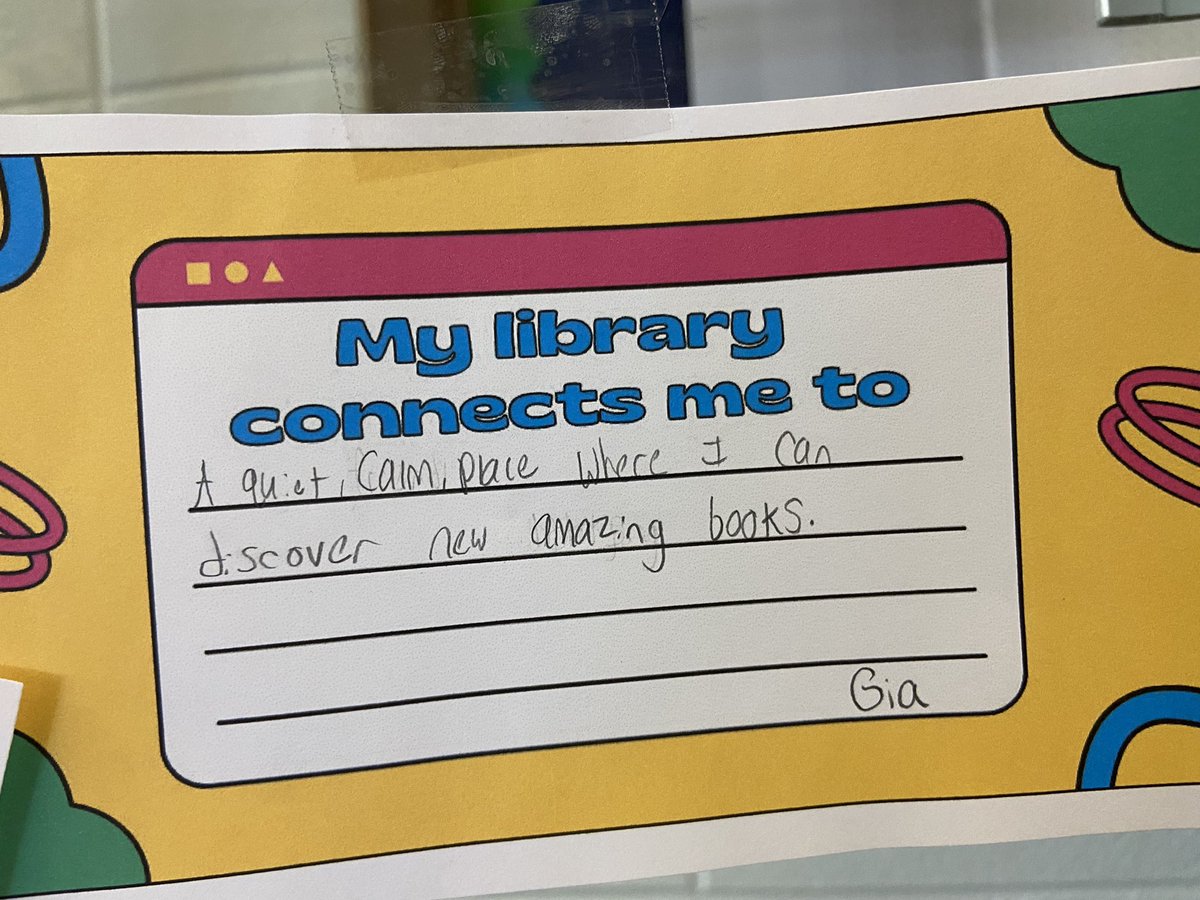 PipkinMiddleLC's tweet photo. Happy School Library Month! @PipkinR12 students and staff are sharing how the library connects them to….  #spslib #SchoolLibraryMonth https://t.co/llFzkGUb82