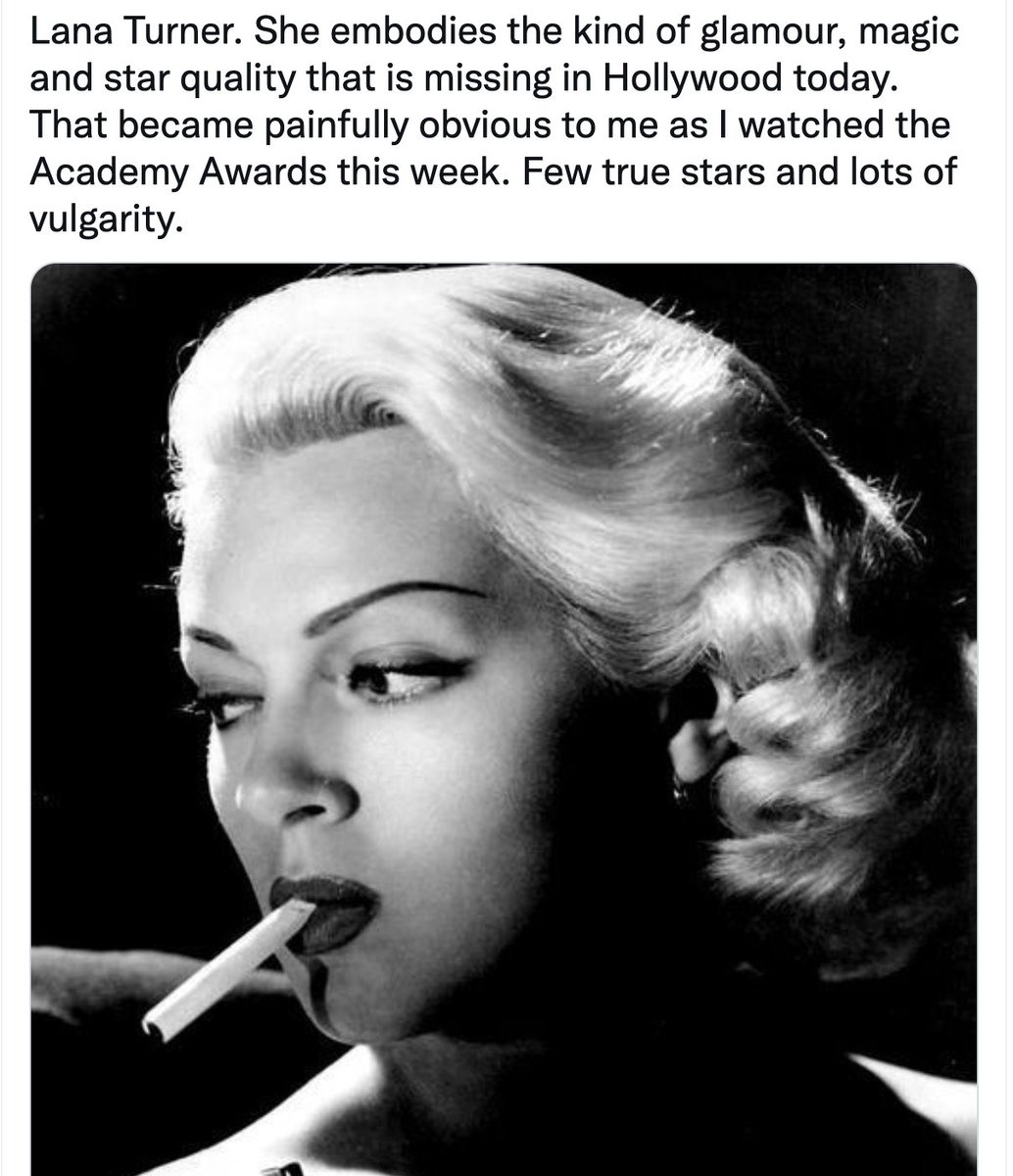 turner black tobacco lana turner, a famously undramatic celebrity