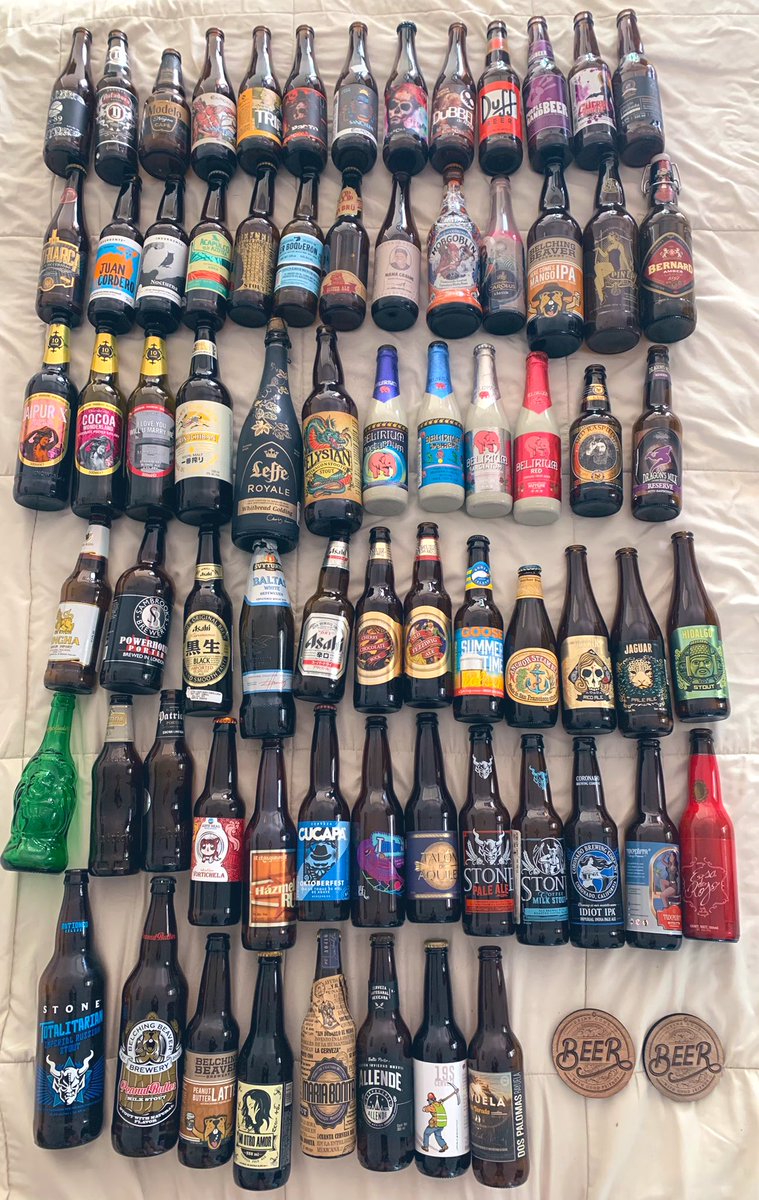 mikalsson's tweet photo. No podré llevar toda mi colección pero creo que llevo una buena representación 😎 #beerbuff https://t.co/I3TS4N2P44