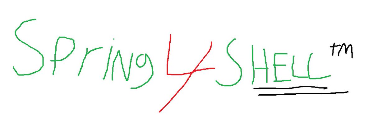 BobTShoplifter's tweet image. To anyone wondering, I give everyone a free full licence of my #Spring4Shell logo!