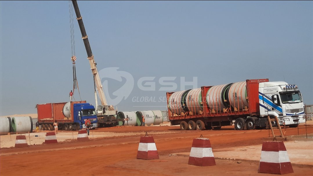 gsh_Sarl's tweet photo. Nous commençons à réceptionner les tuyaux pour les travaux tunnelier à L'ÉMISSAIRE CAMBERENE #Dakar , #incatema Maître d'ouvrage, #ONAS #GBE
#microtunnel
#dépuration https://t.co/dApoYllJlw